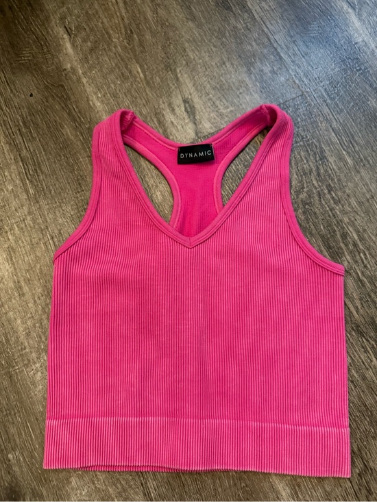 Tops - Women's Hot Pink Ribbed Racerback Tank